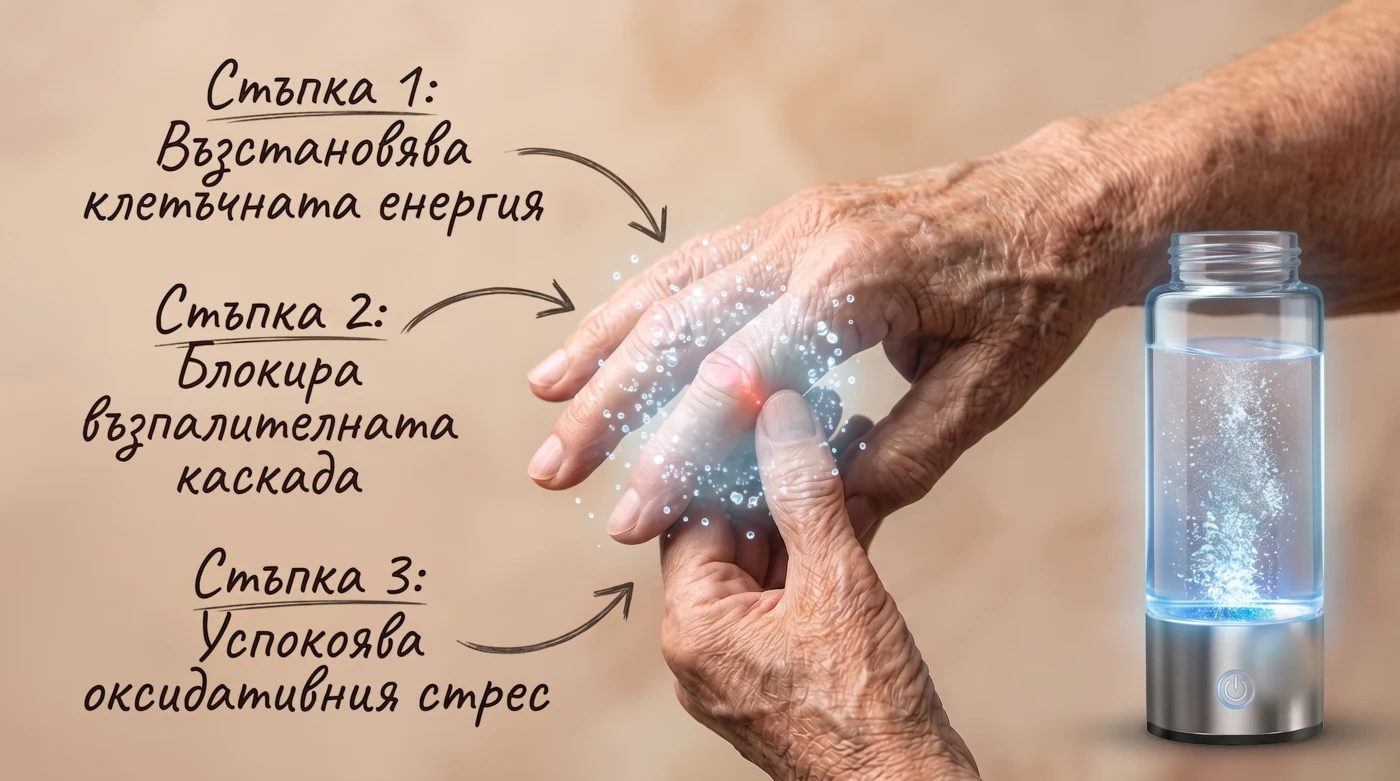 Стъпка 1, 2 и 3 — как действа водородната вода